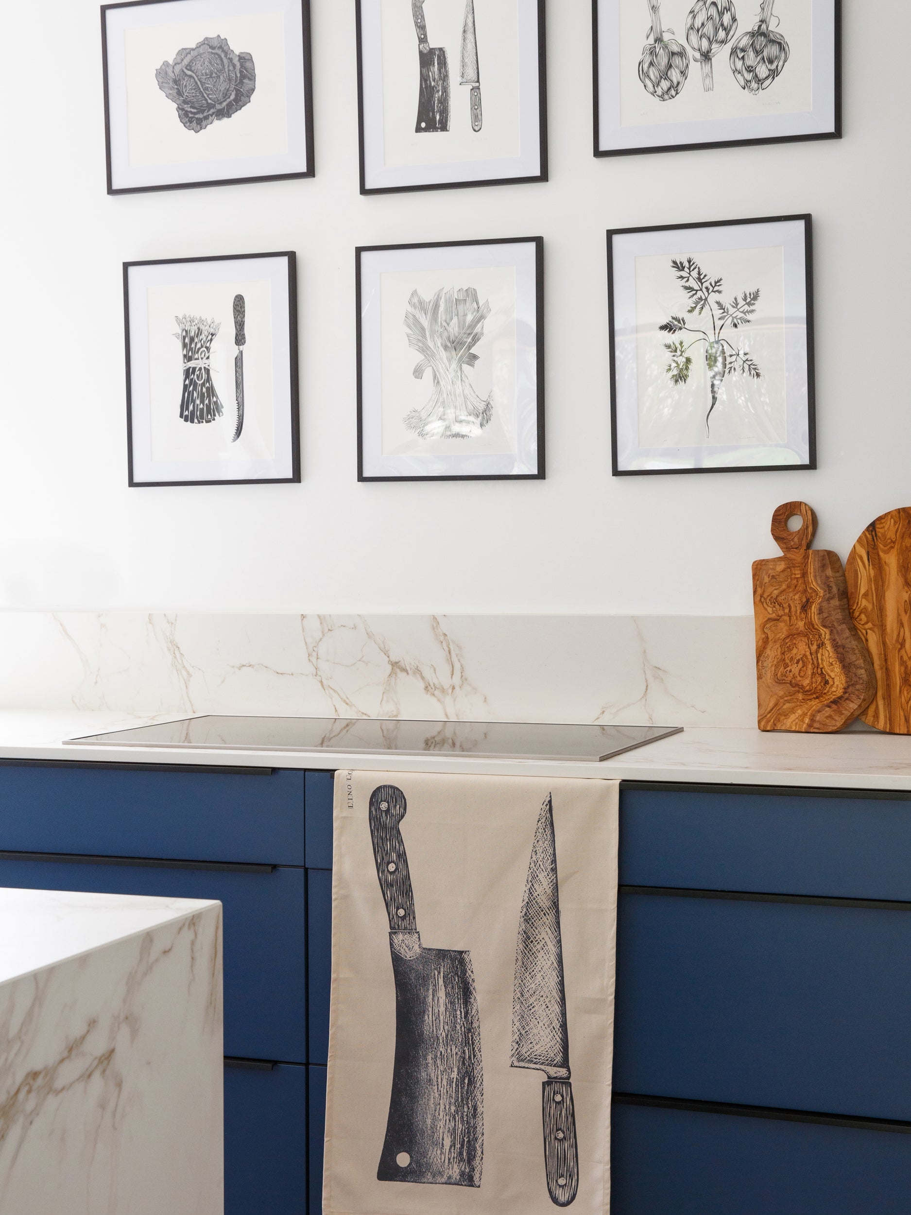 Tea Towel Lino Prints | Cleaver Lino Print | Lino Lord