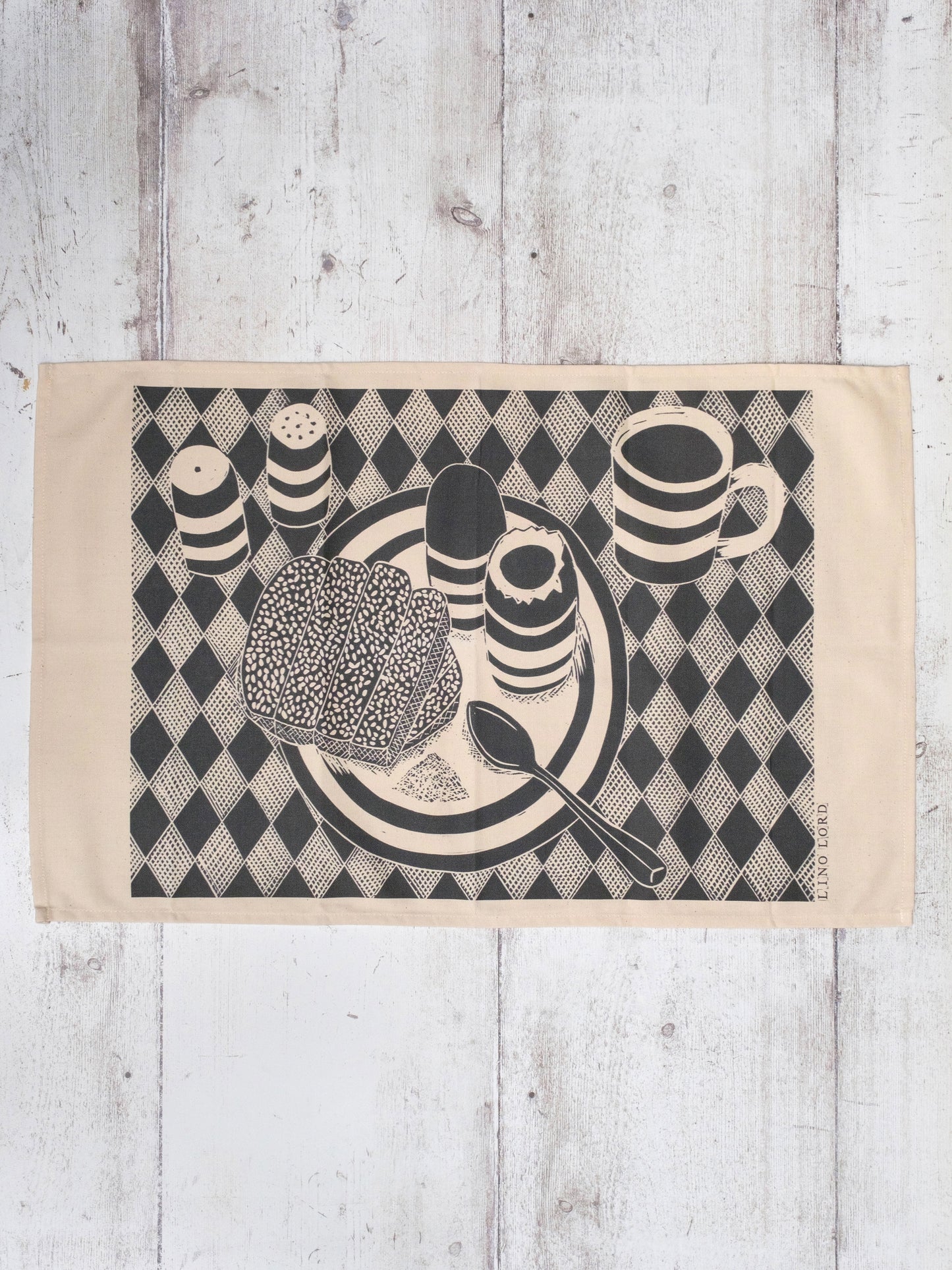 Lino Print Tea Towel | Lino Lord