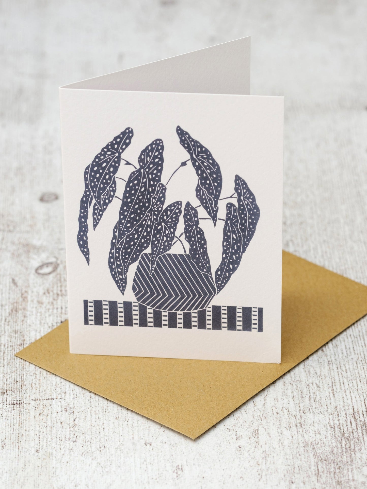 Begonia A5 Greeting Card