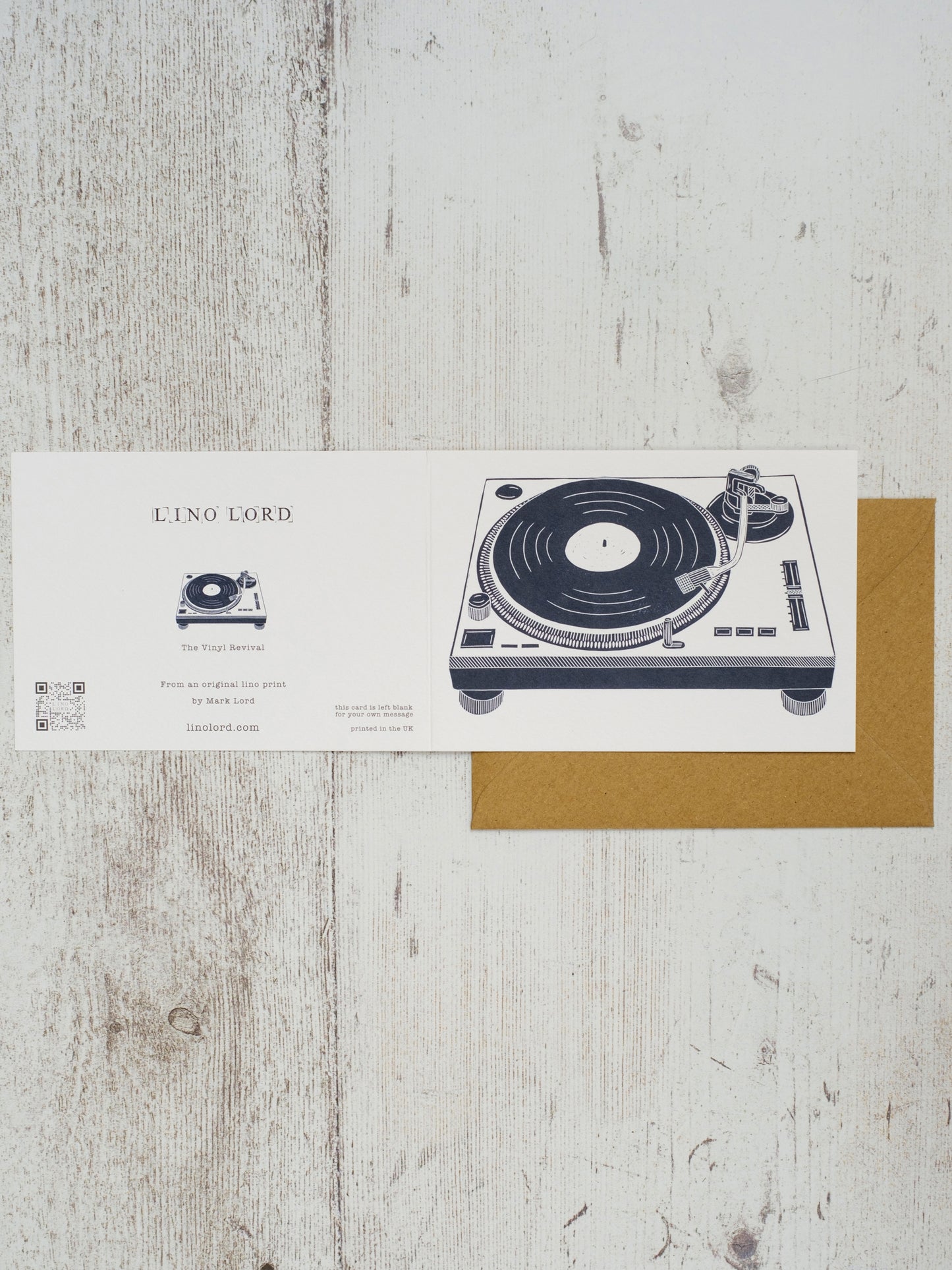 Record Deck A6 Greeting Card