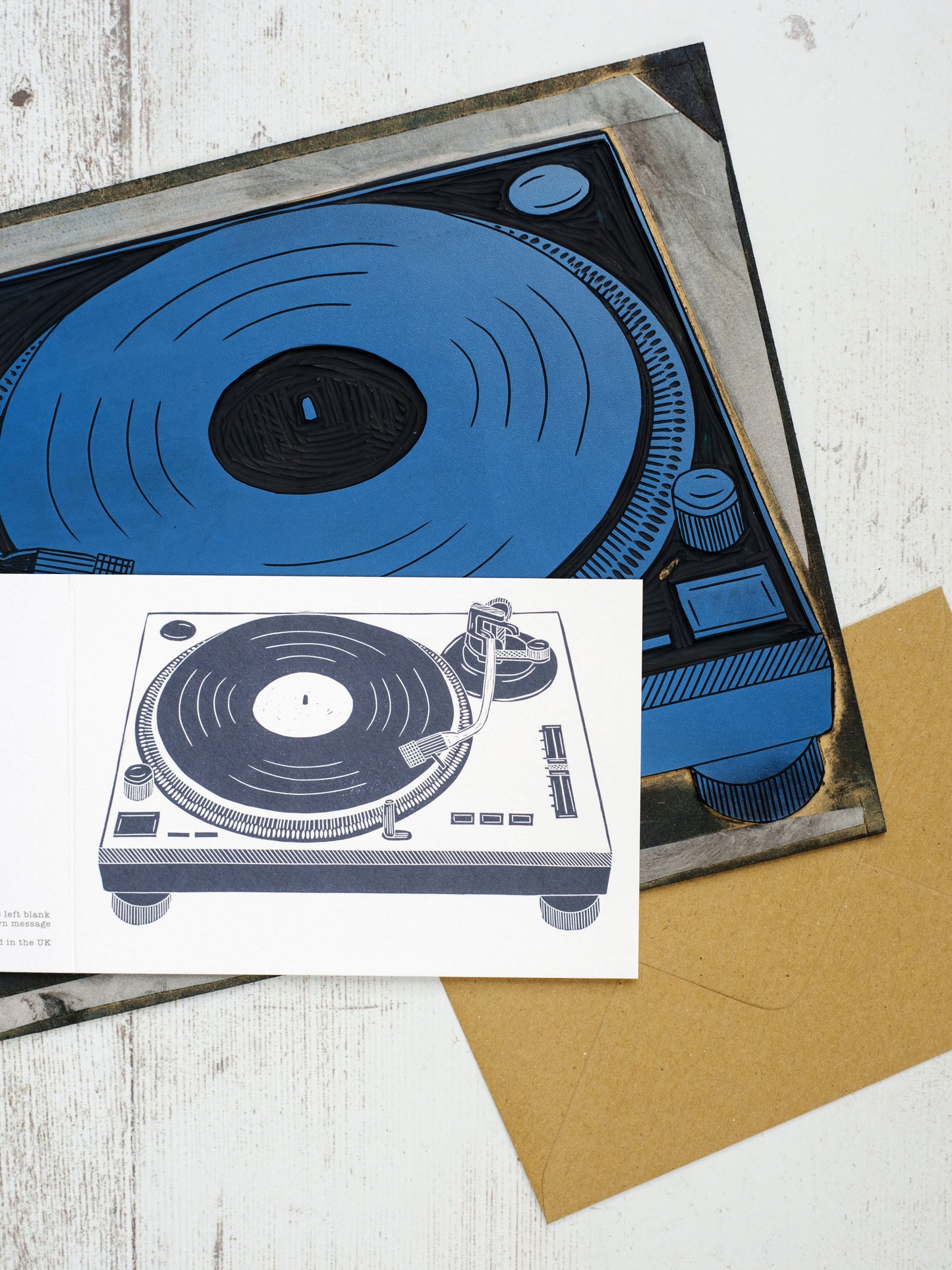 Record Deck A6 Greeting Card