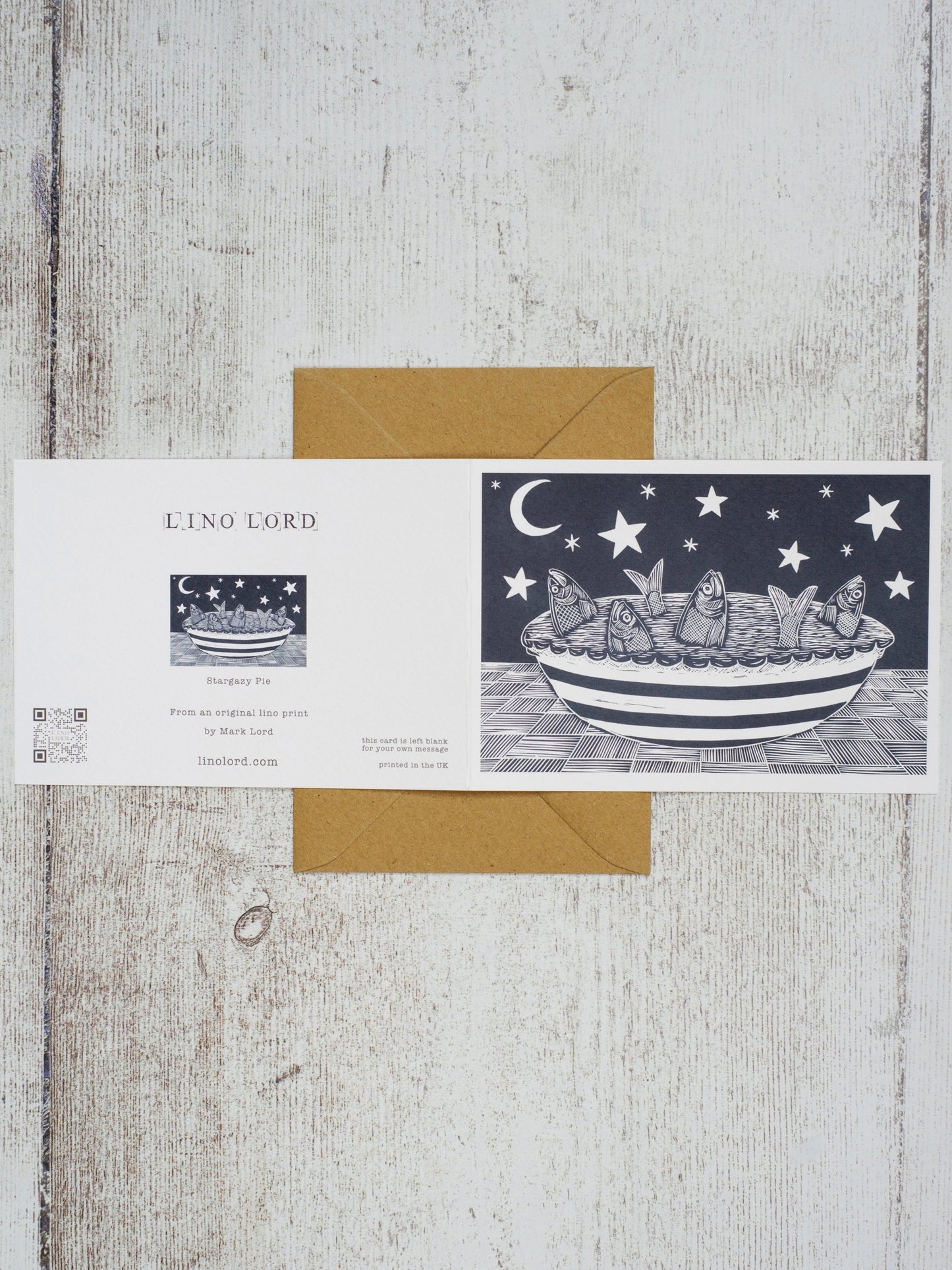 Stargazy Pie A6 Greeting Card