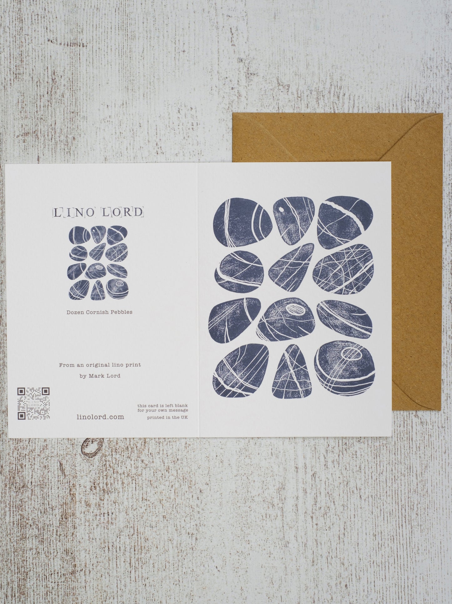 Dozen Cornish Pebbles A6 Greeting Card