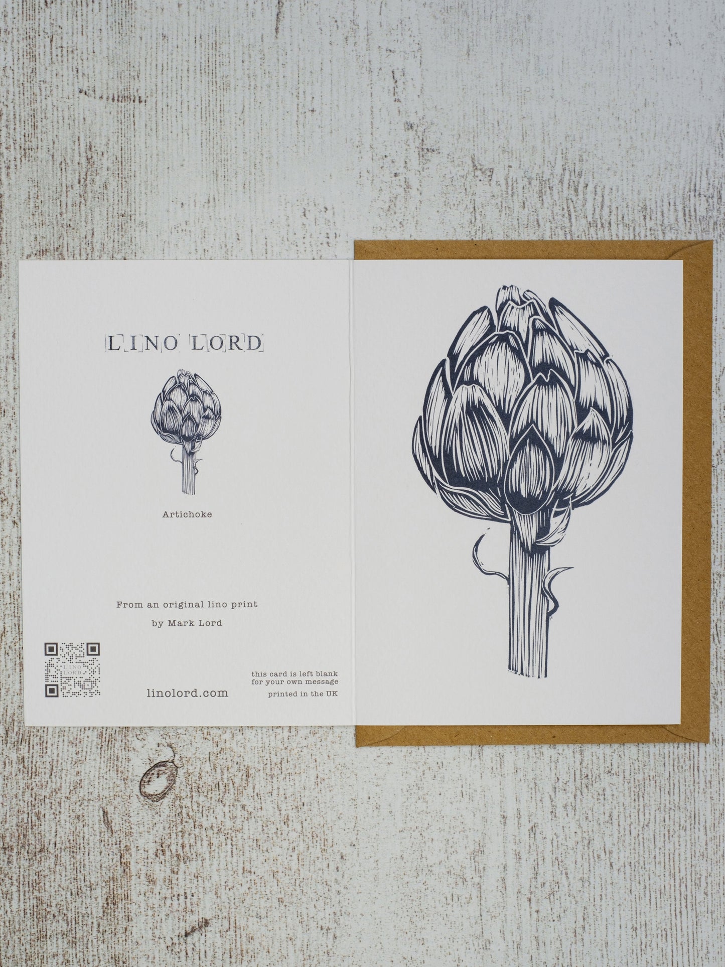 Single Artichoke A6 Greeting Card