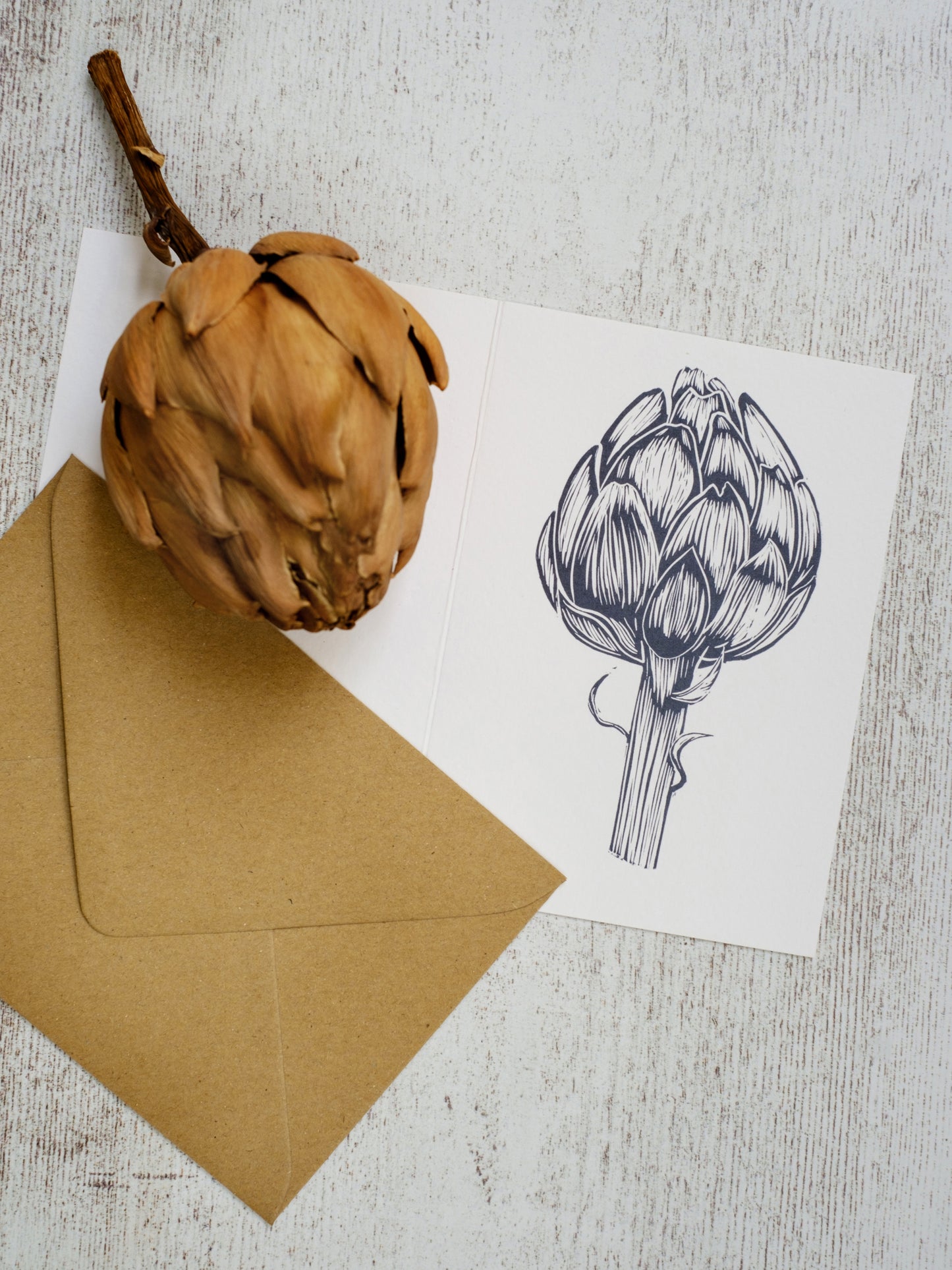 Single Artichoke A6 Greeting Card