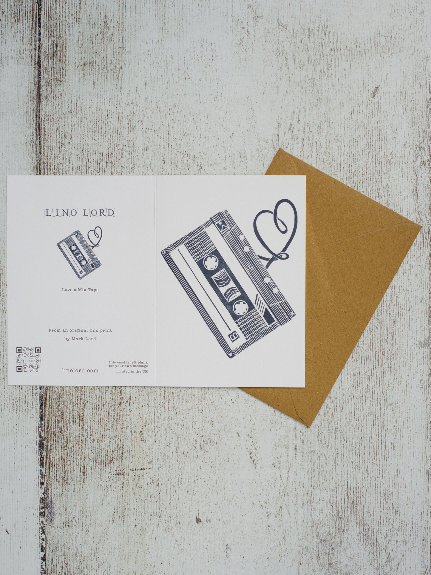 Love a Mix Tape A6 Greeting Card