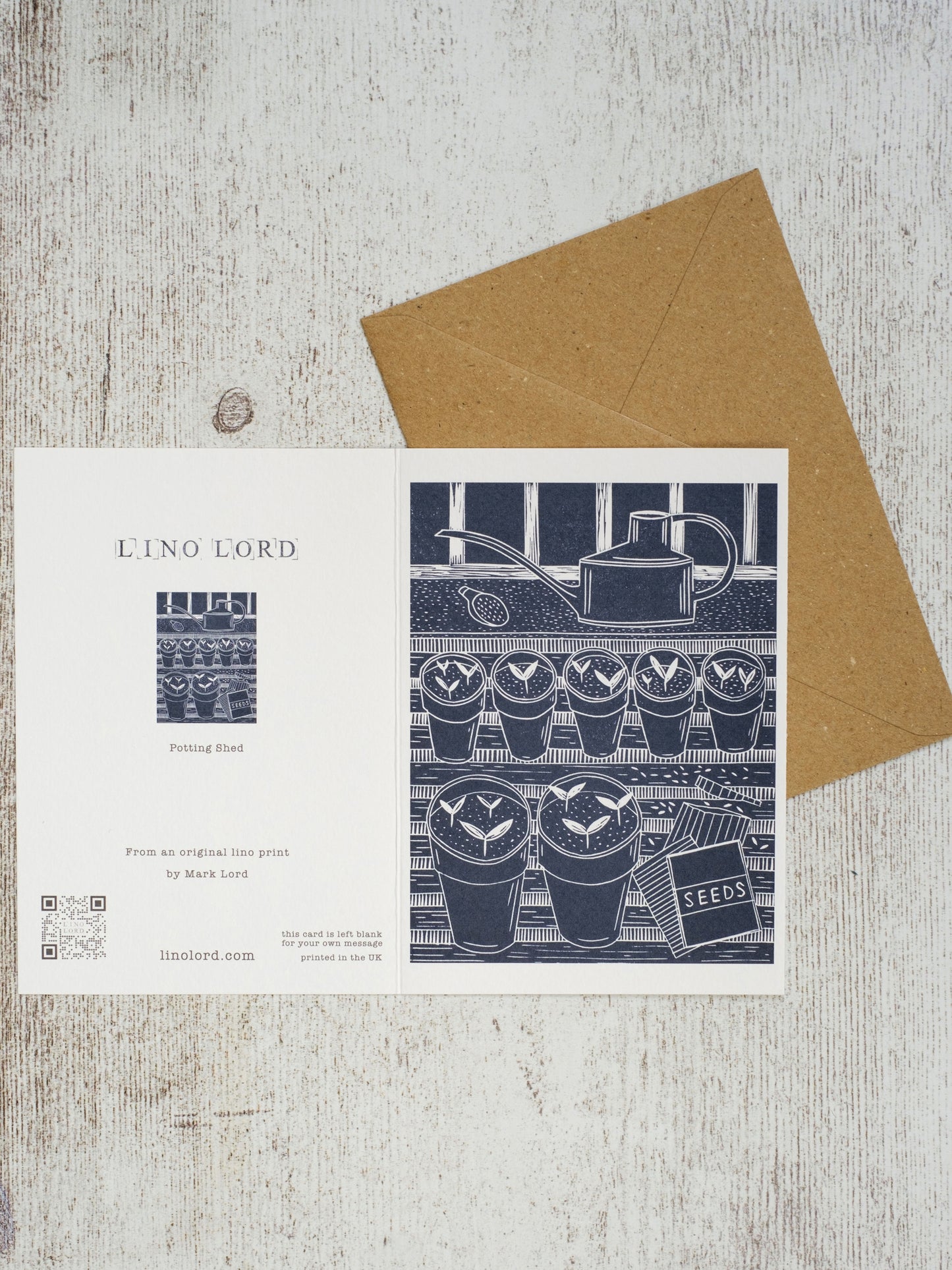 In the Potting Shed A6 Greeting Card
