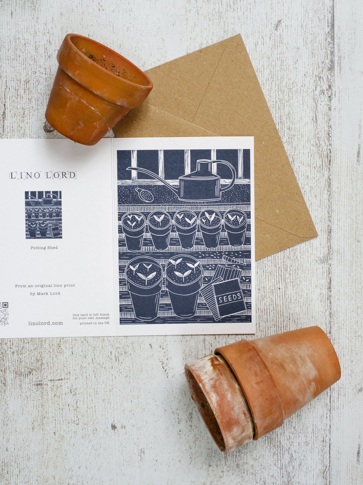 In the Potting Shed A6 Greeting Card