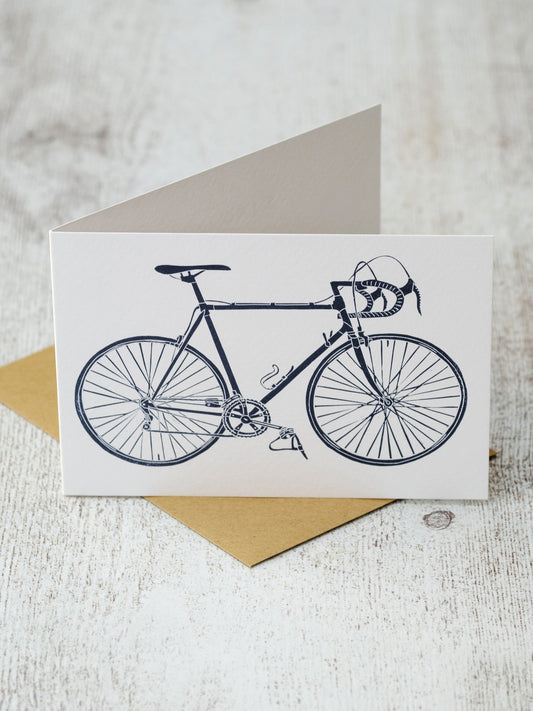 Steel Framed Racing Bicycle A6 Greeting Card