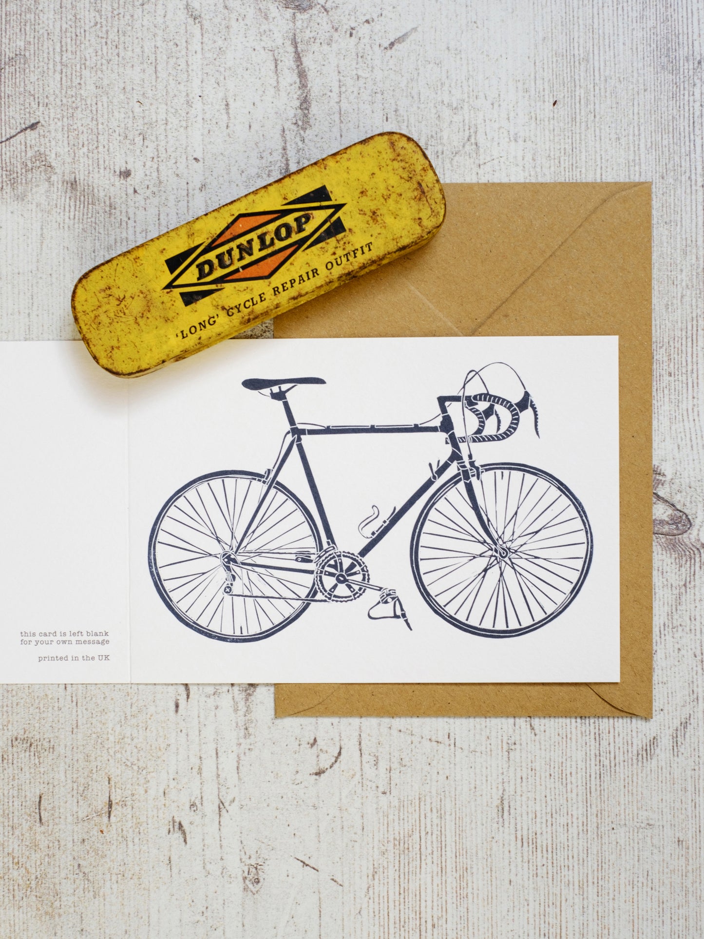 Steel Framed Racing Bicycle A6 Greeting Card