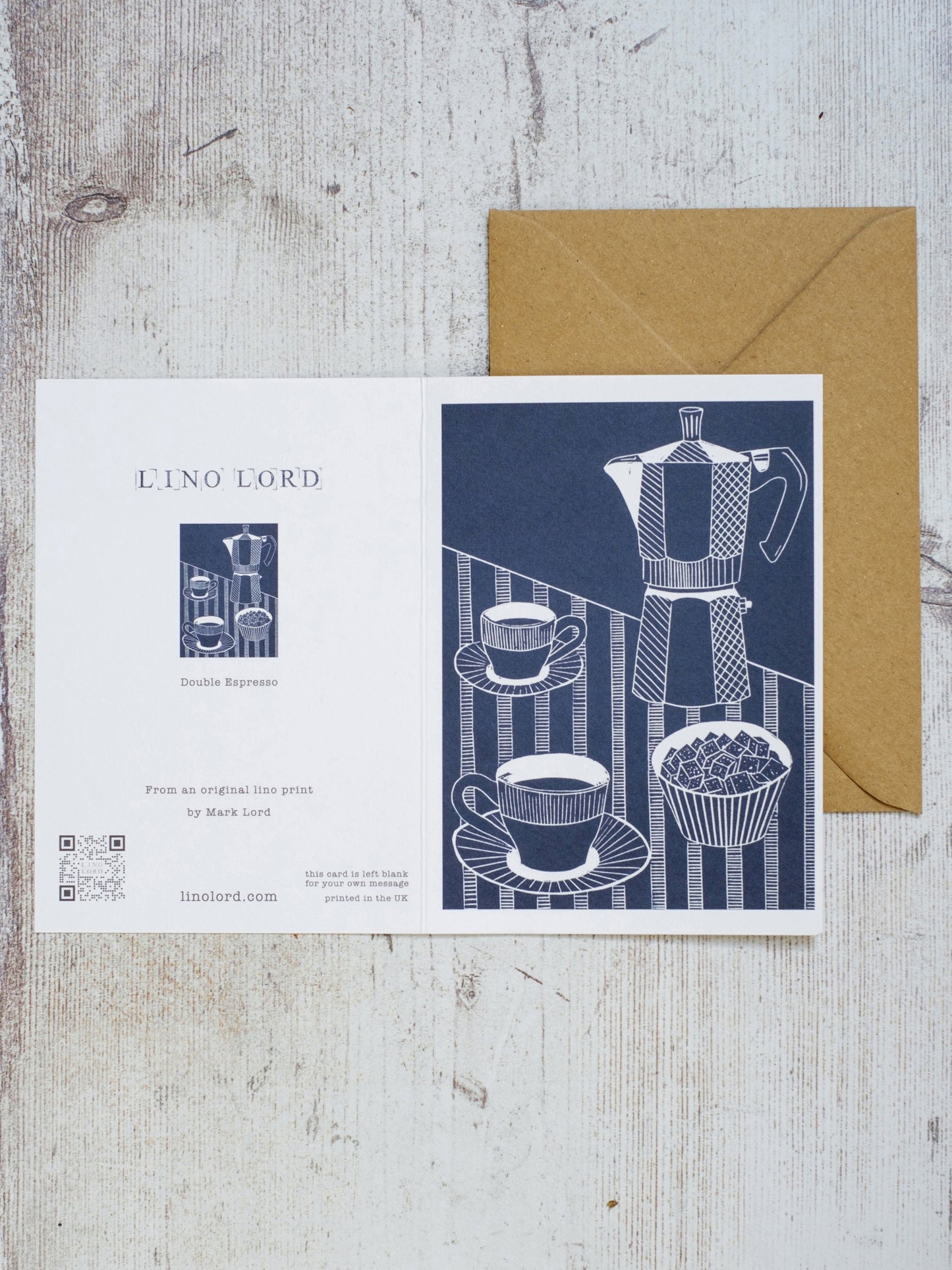 Double Espresso A6 Greeting Card