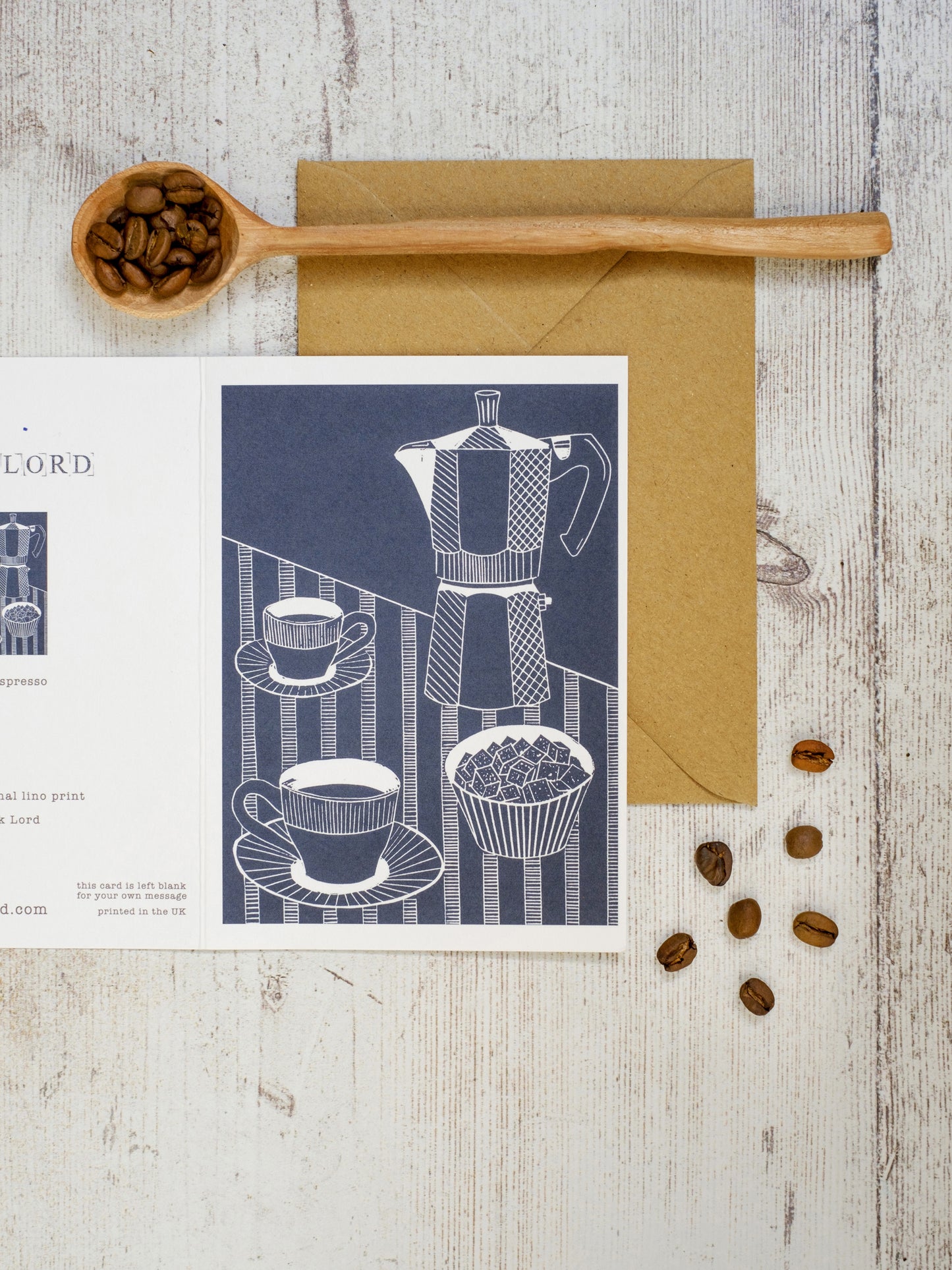 Double Espresso A6 Greeting Card