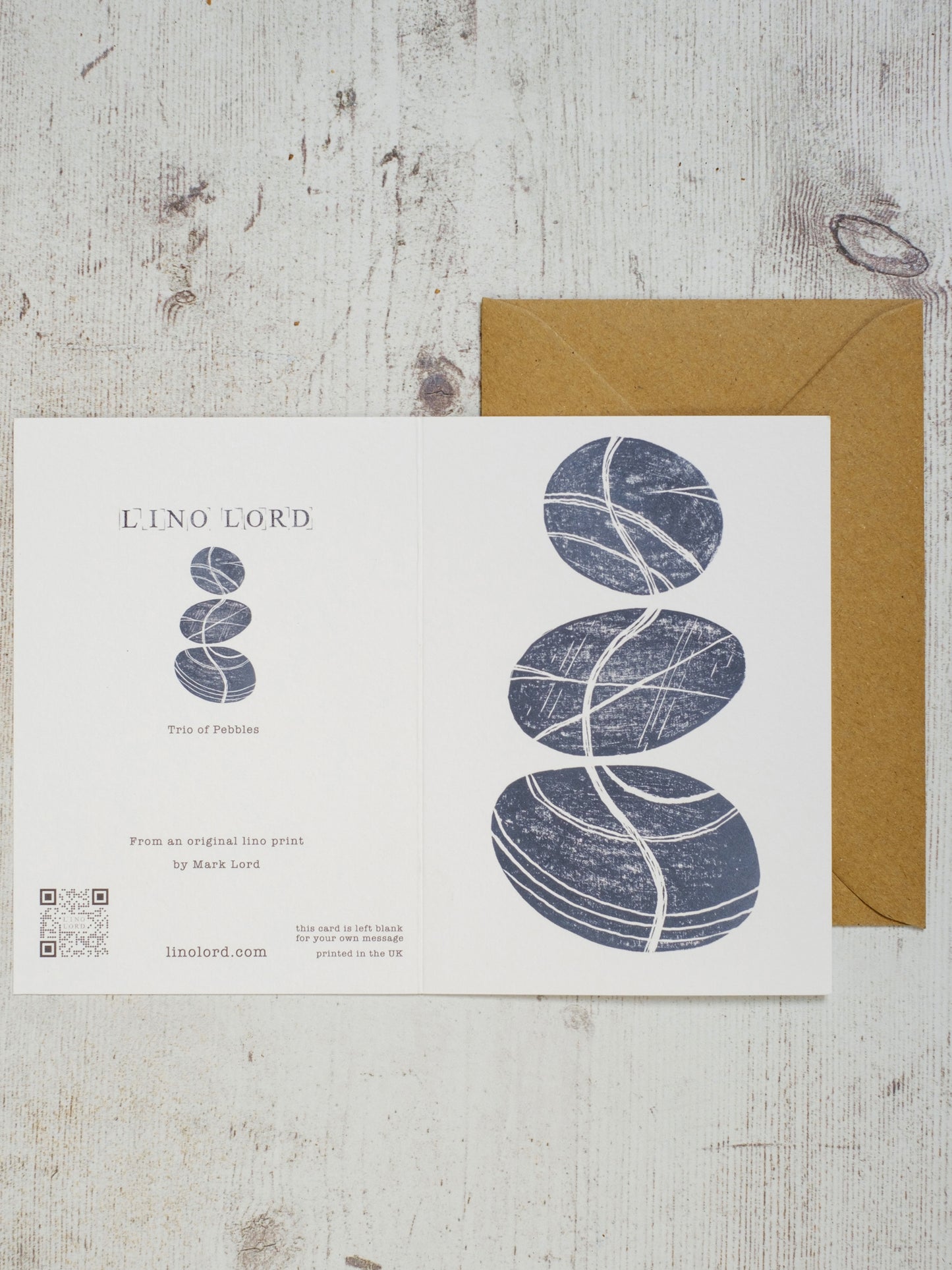 Trio of Pebbles A6 Greeting Card