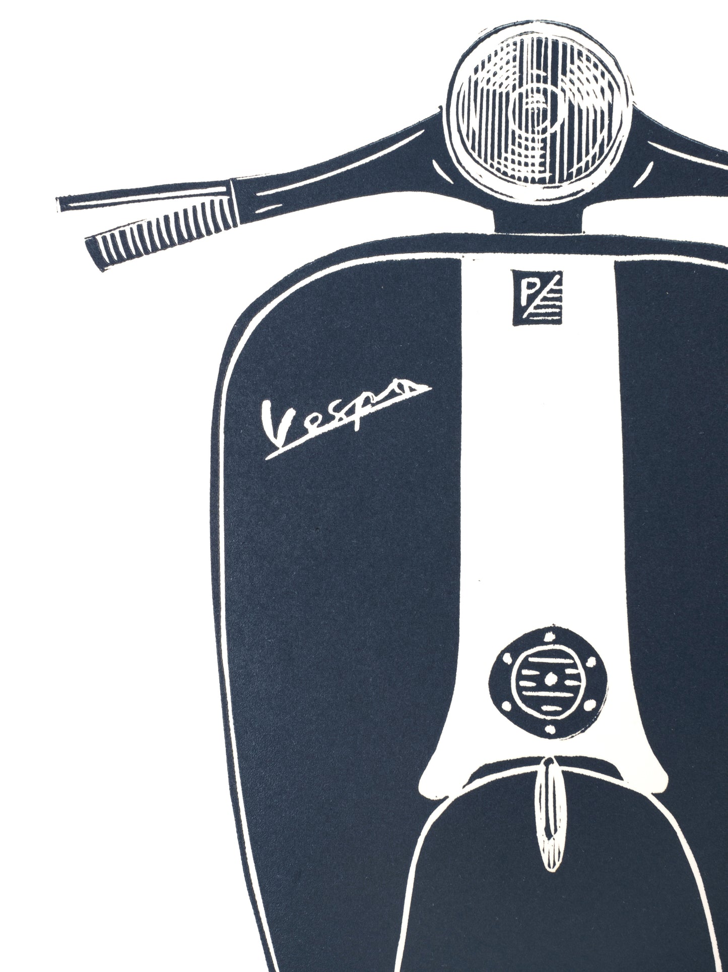Vespa Limited Edition Lino Print