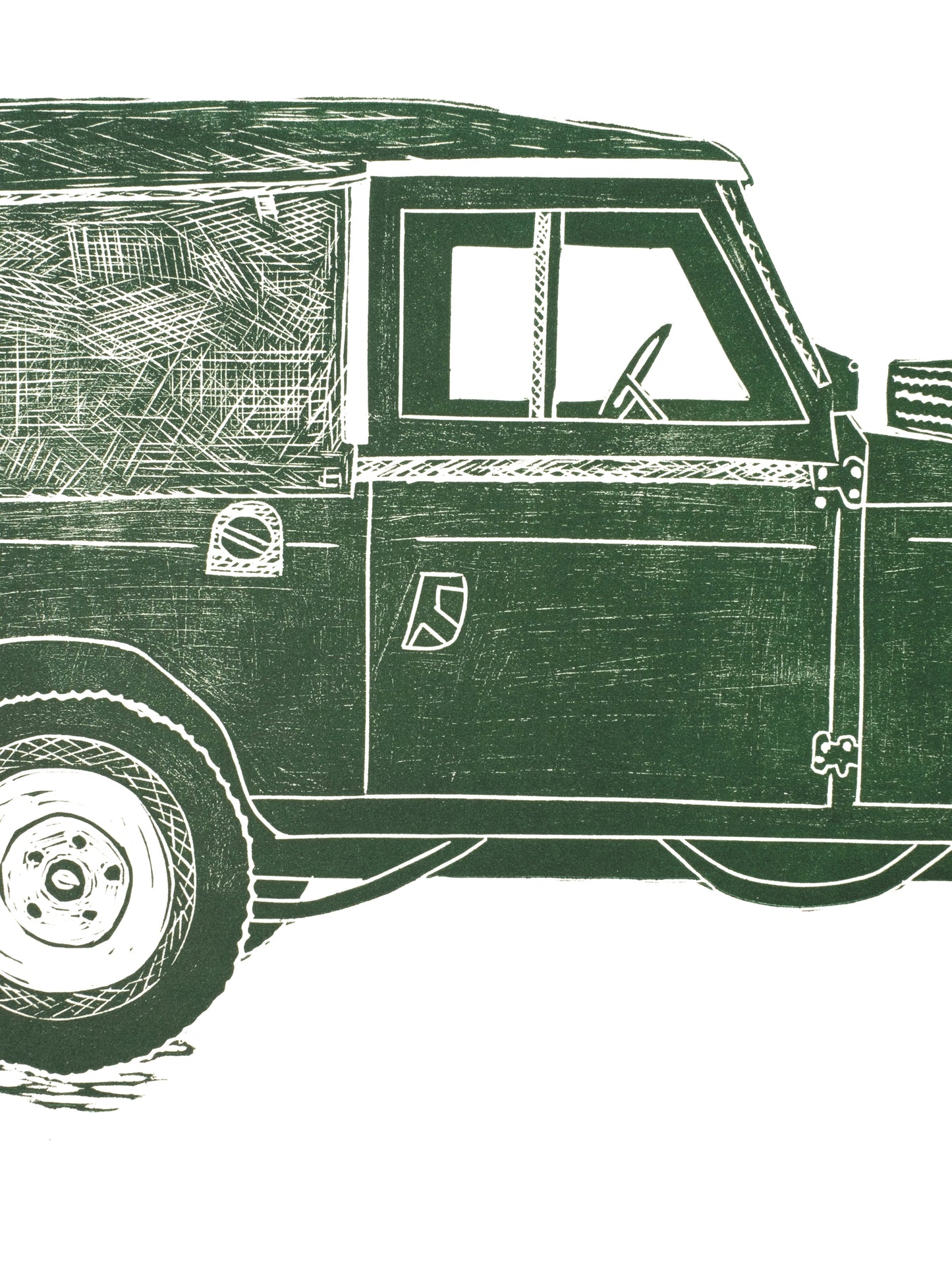 Land Rover Limited Edition Lino Test Print