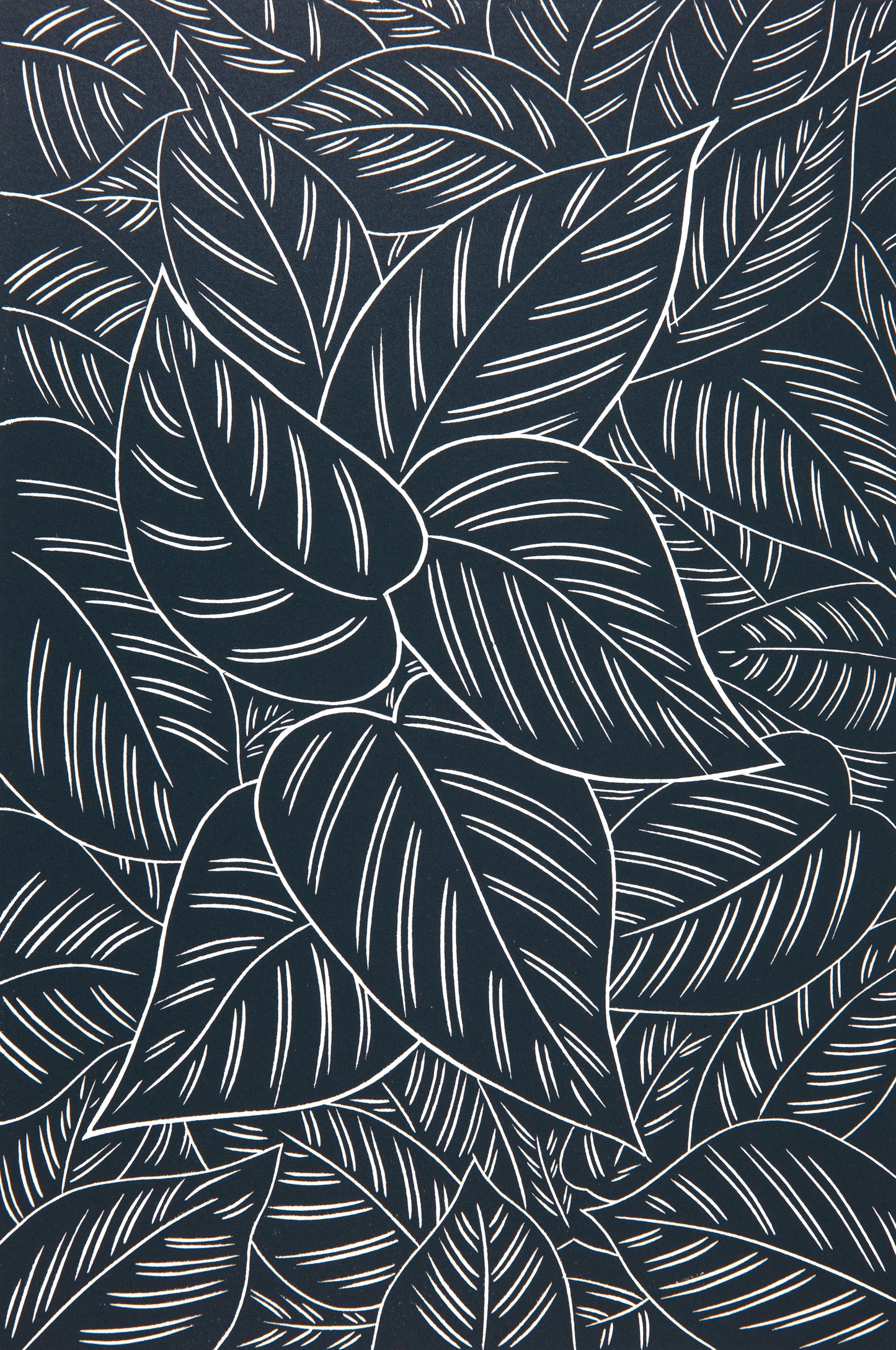 Leaves Close Up Lino Prints | Lino Lord