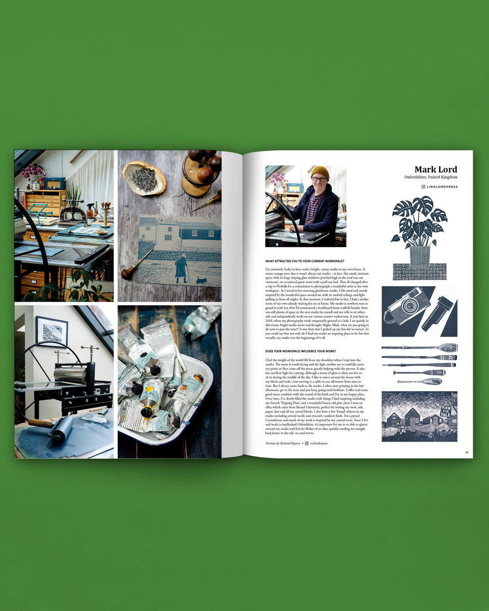 Pressing Matters Magazine Issue 23 - My Workspace – Lino Lord
