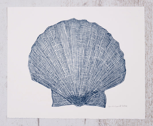 Scallop Shell Lino Prints | Lino Lord