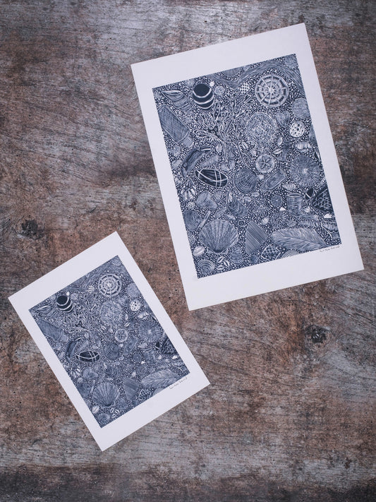 Hidden Beach Finds, Digital Print