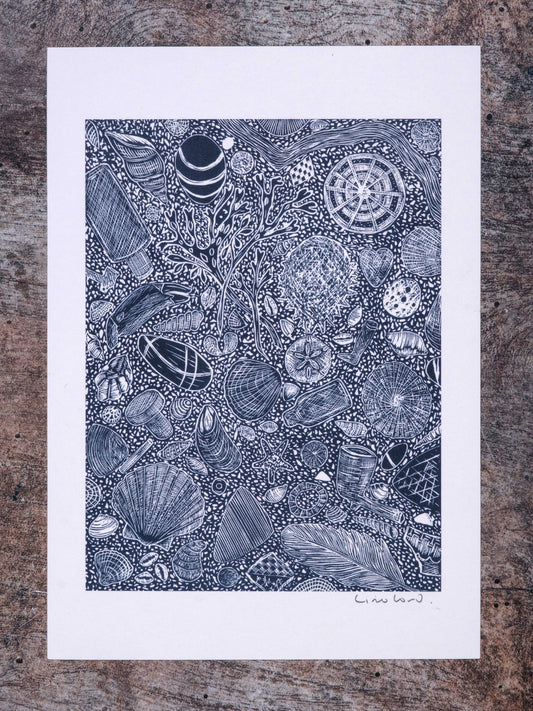 Hidden Beach Finds, Digital Print