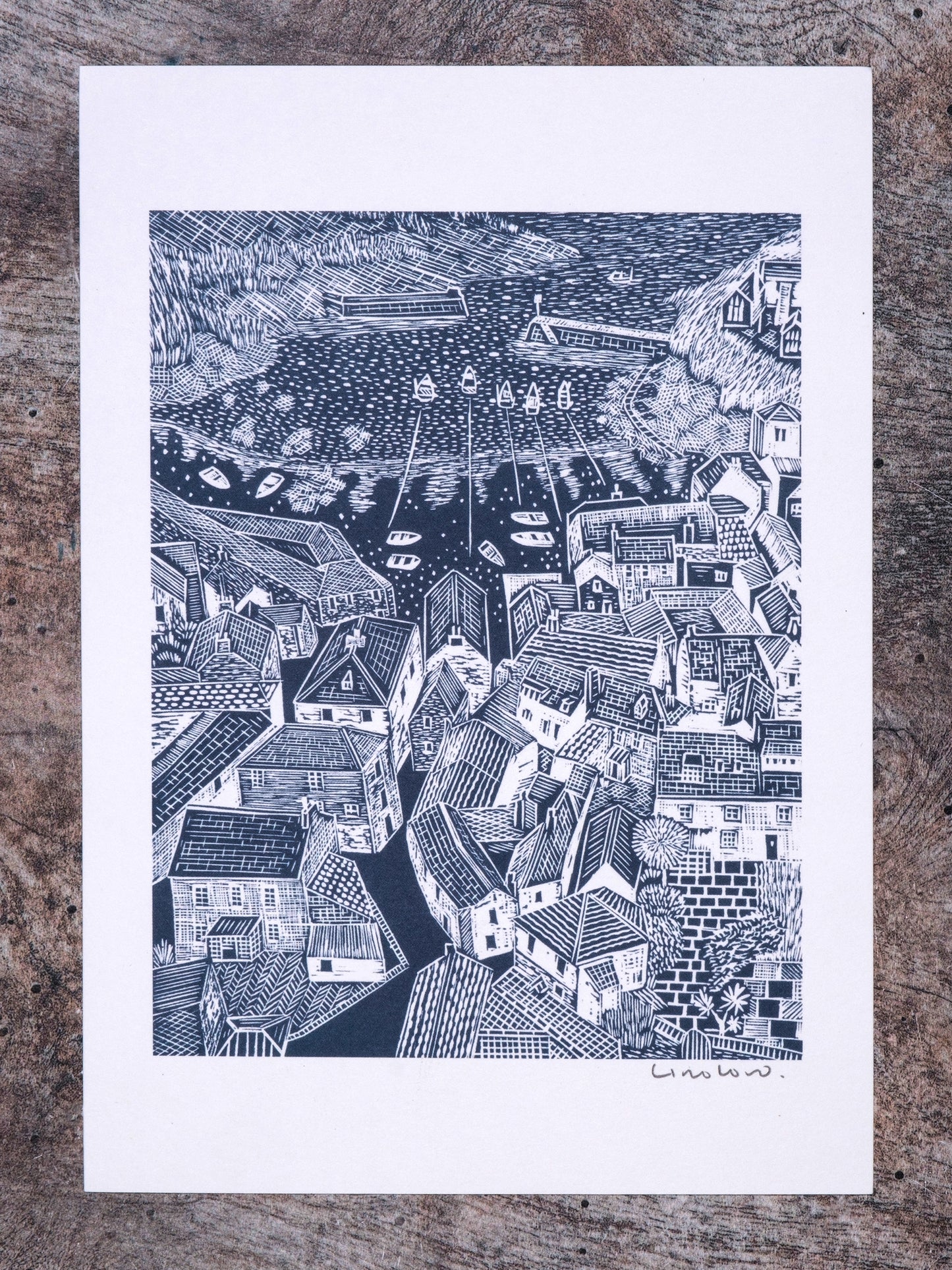 Rooftops, Port Isaac Digital Print