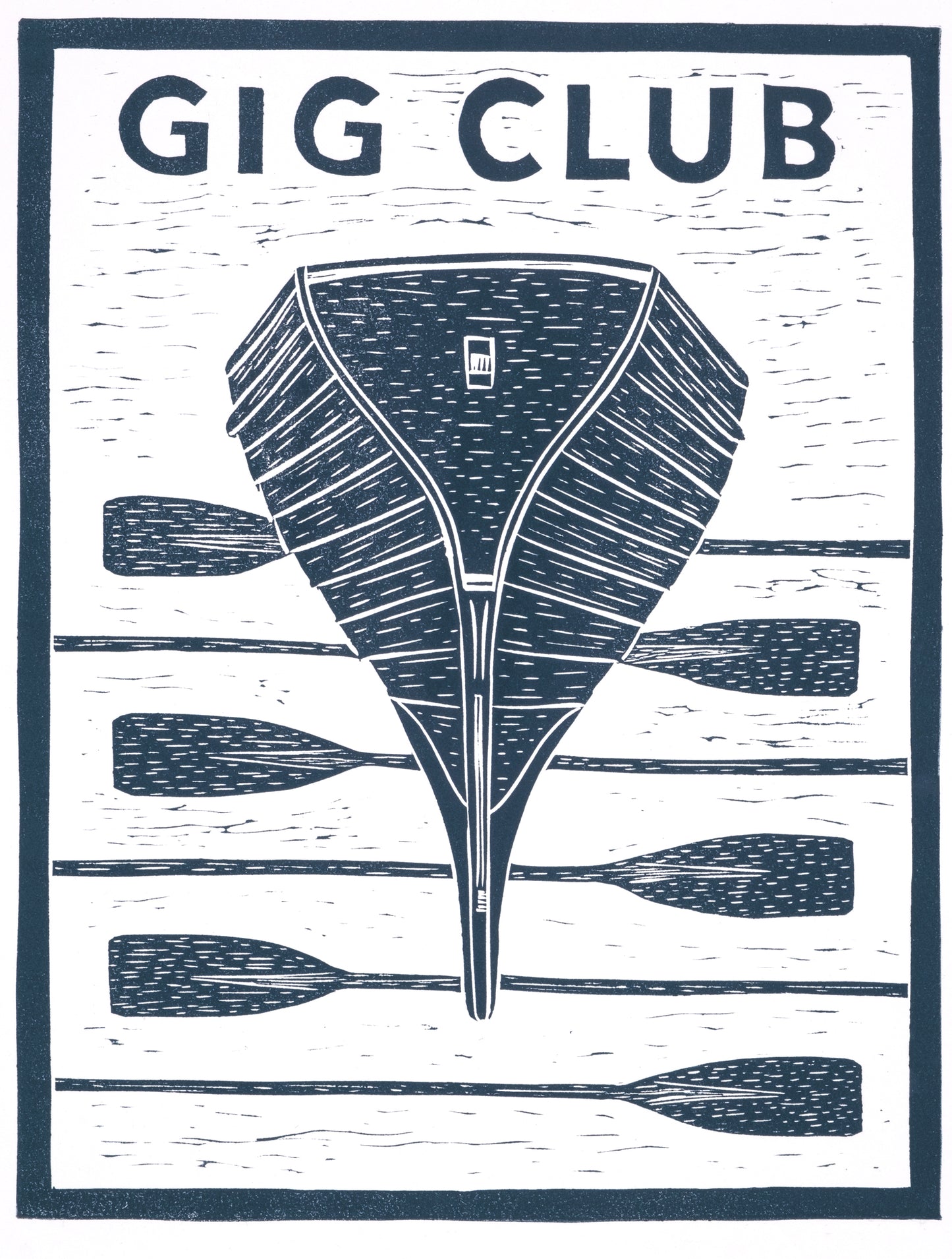 Gig Club Limited Edition Lino Print
