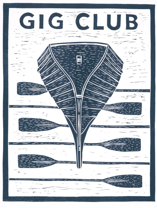 Gig Club Limited Edition Lino Print