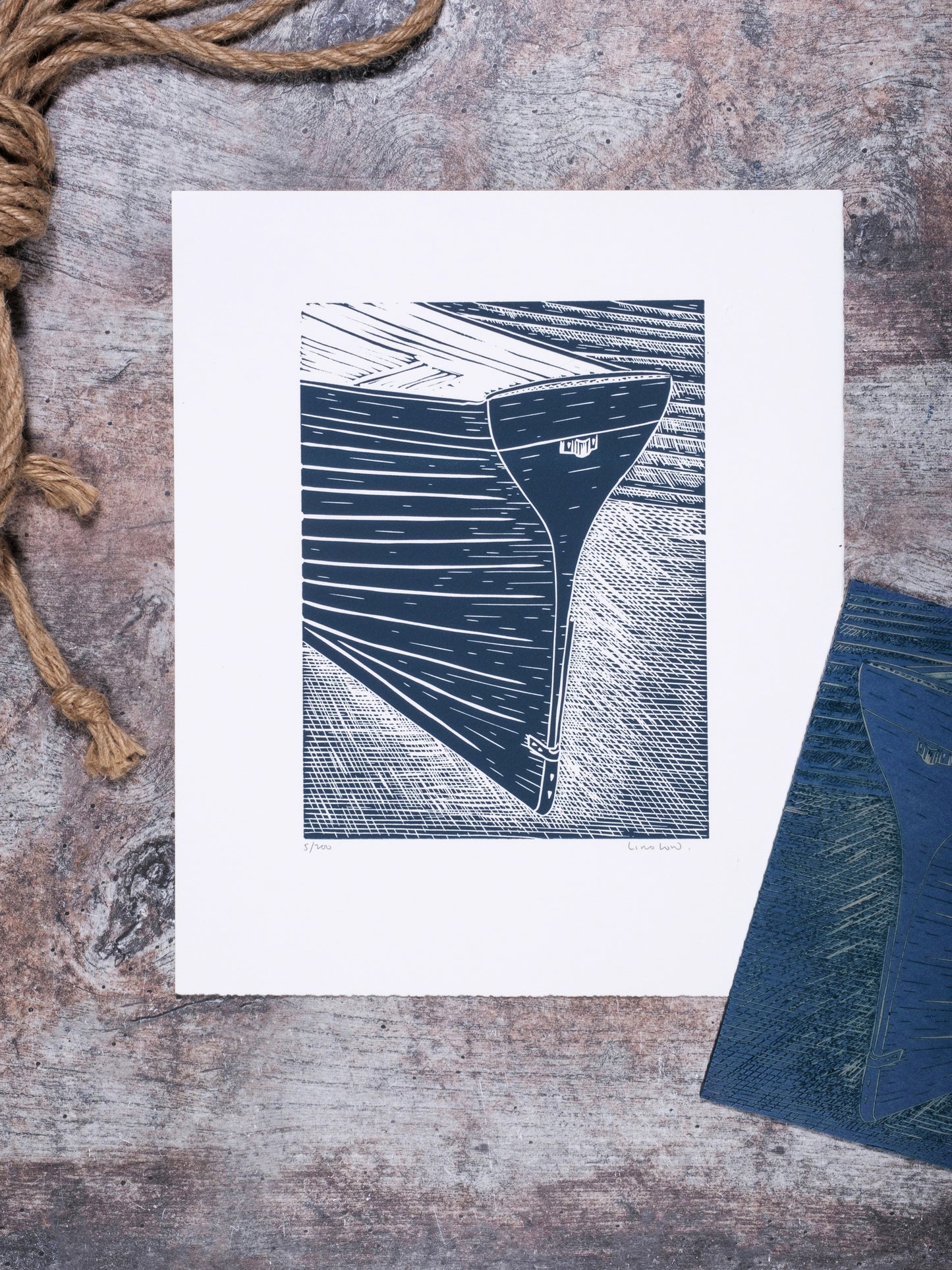 Gig Club Hull, St Mawes Limited Edition Lino Print