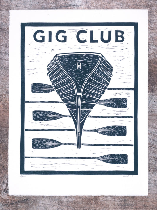 Gig Club Limited Edition Lino Print
