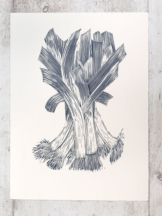 Bunch of Leeks Original - Test Print