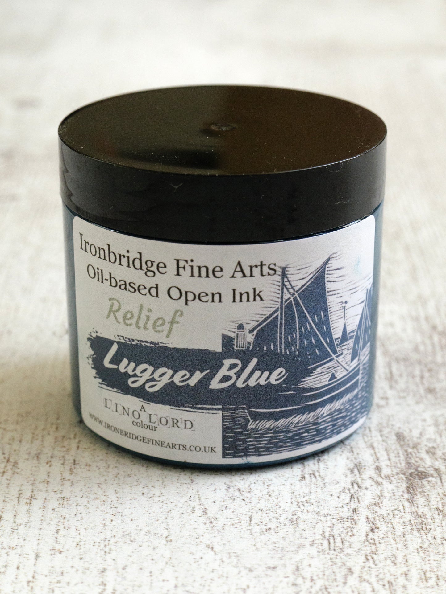 Lino Lord Lugger Blue Ink by Ironbridge Fine Arts
