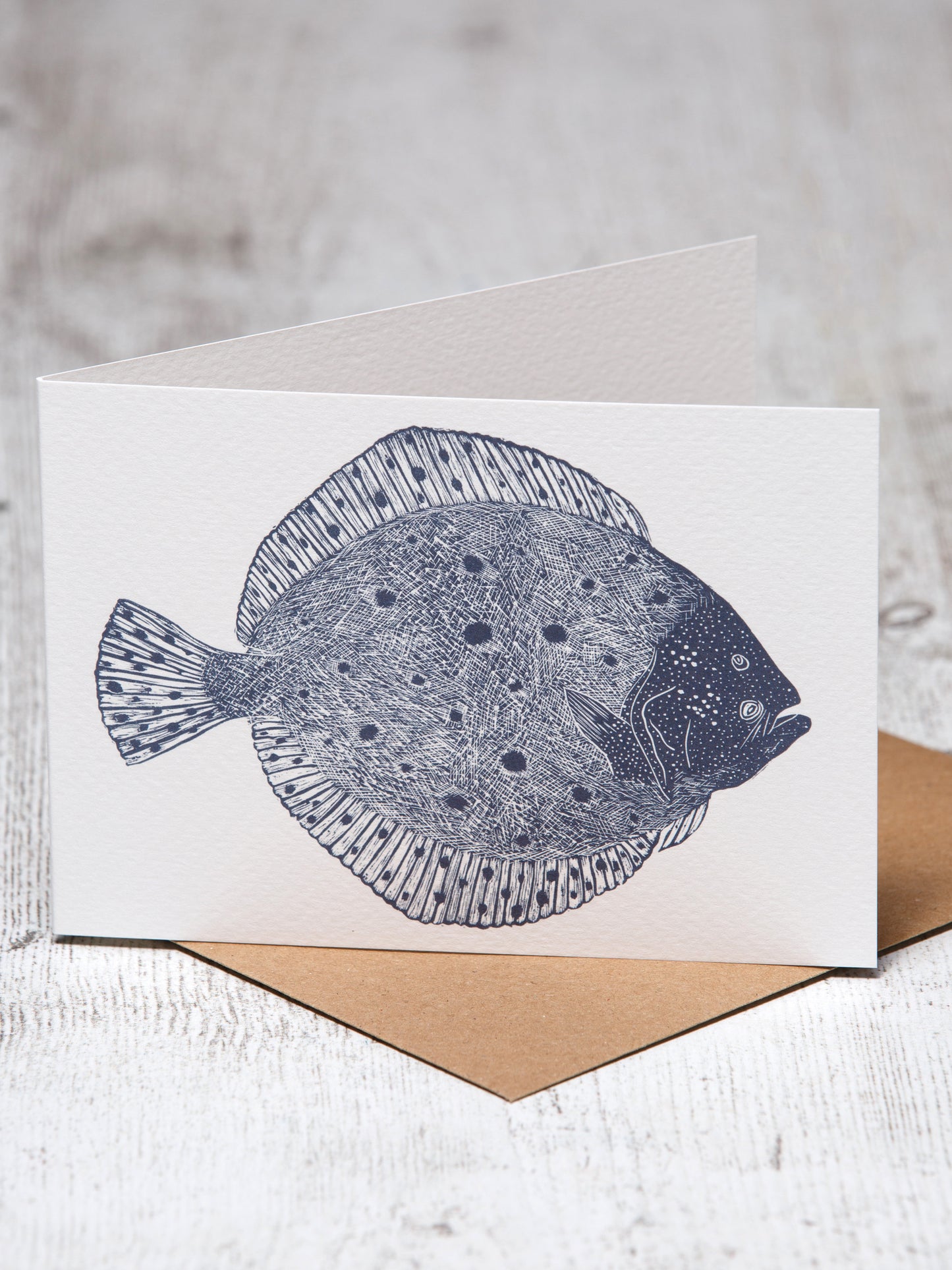Turbot A6 Greeting Card