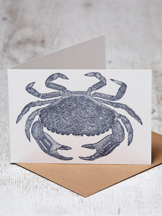 Brown Crab A6 Greeting Card