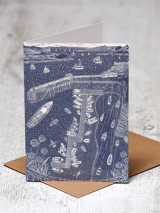 Summer in St Mawes A6 Greeting Card