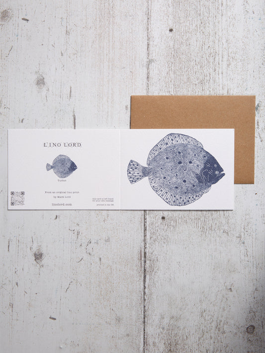 Turbot A6 Greeting Card