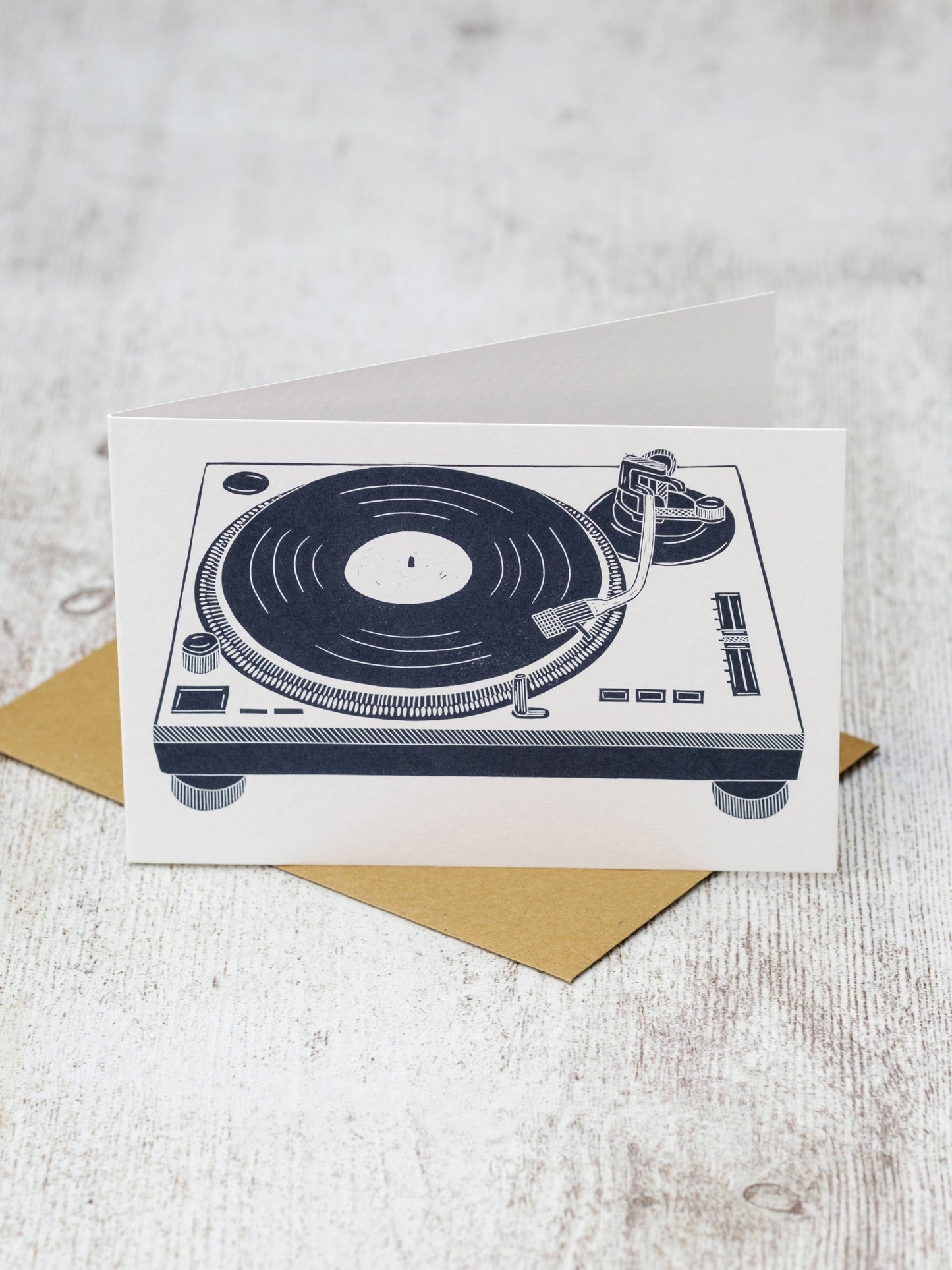 Record Deck A6 Greeting Card