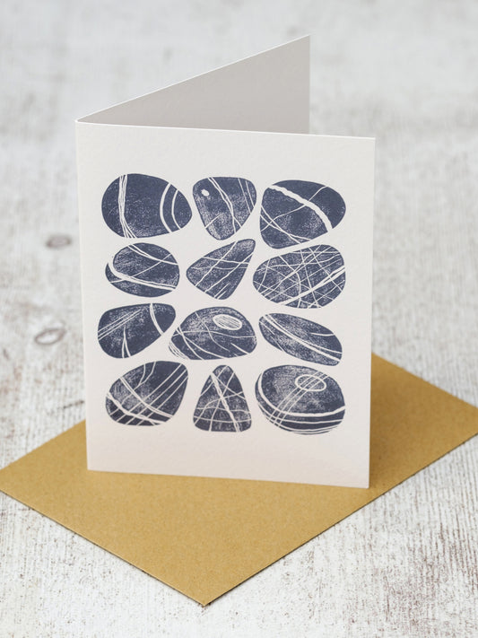 Dozen Cornish Pebbles A6 Greeting Card