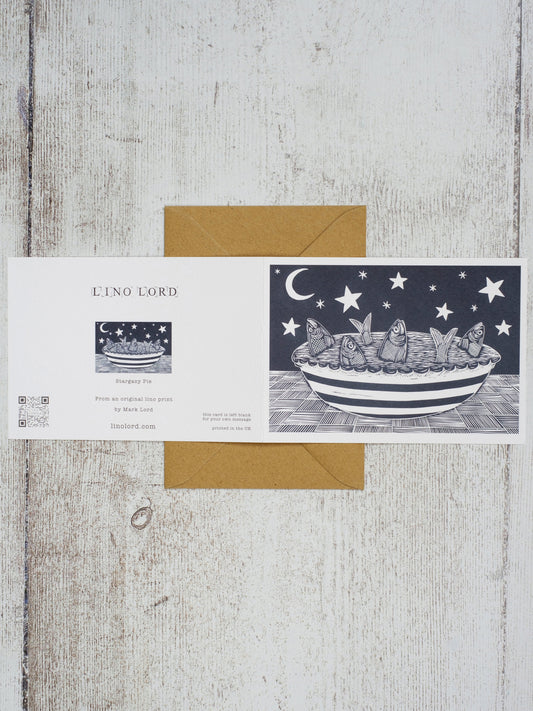 Stargazy Pie A6 Greeting Card