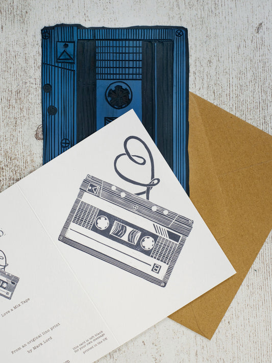 Love a Mix Tape A6 Greeting Card