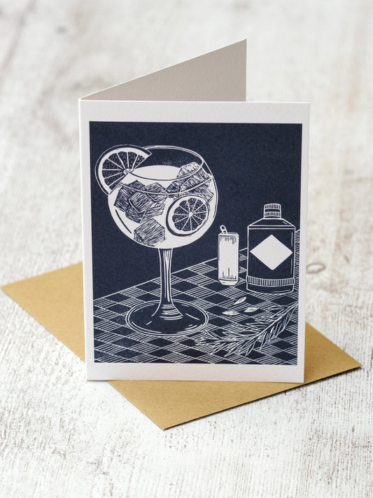 Gin and Tonic A6 Greeting Card