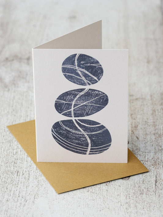 Trio of Pebbles A6 Greeting Card