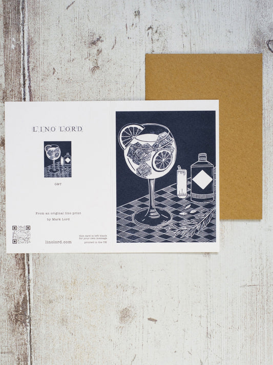 Gin and Tonic A6 Greeting Card