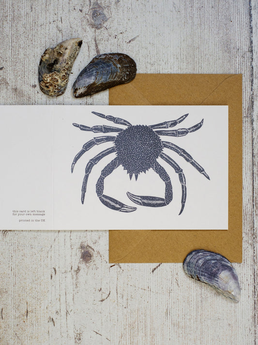 Spider Crab A5 Greeting Card