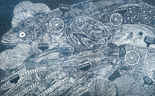 Fish Counter, Curgurrell Farm Shop Limited Edition - Test Print