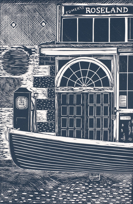 Limited Edition Gig Club at St Mawes Lino Print