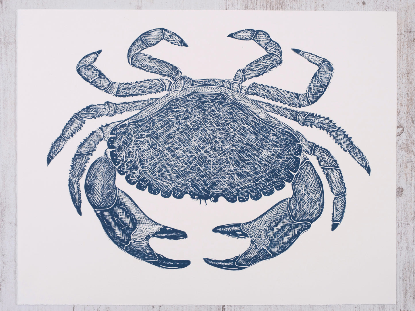 Brown Crab Limited Edition Lino Print