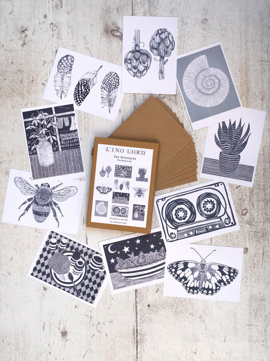 Ten Notecards with Envelopes - The Mixed Set