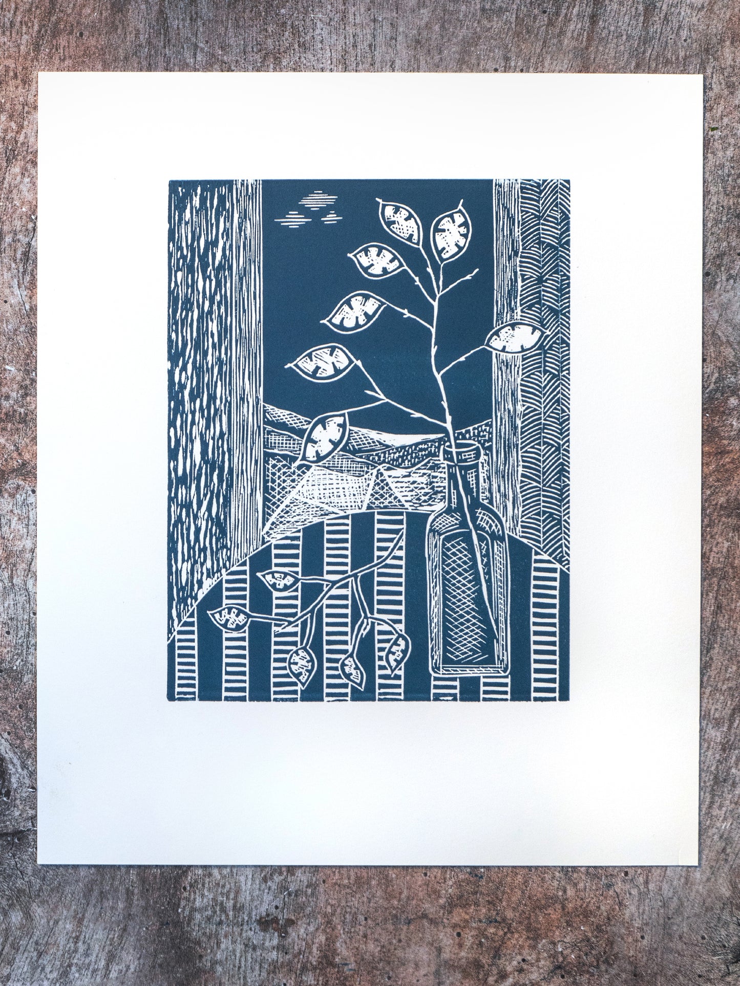 Honesty in the Window, Limited Edition Lino Print