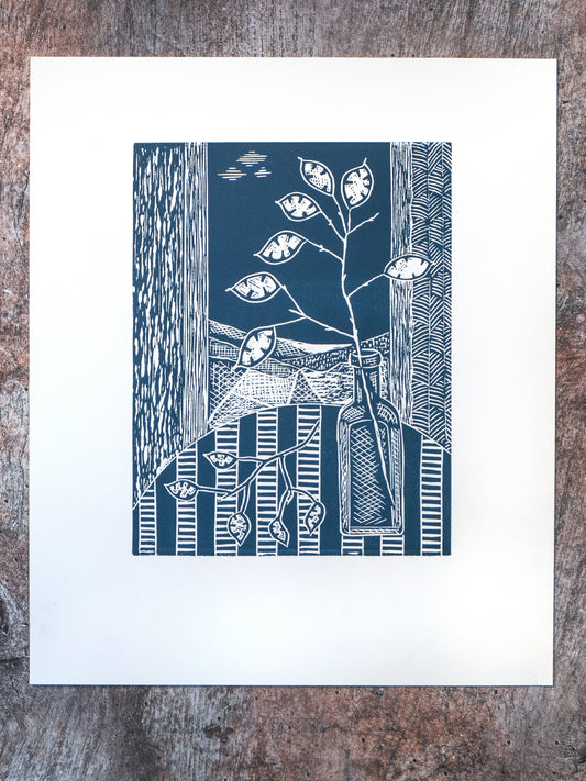 Honesty in the Window, Limited Edition Lino Print