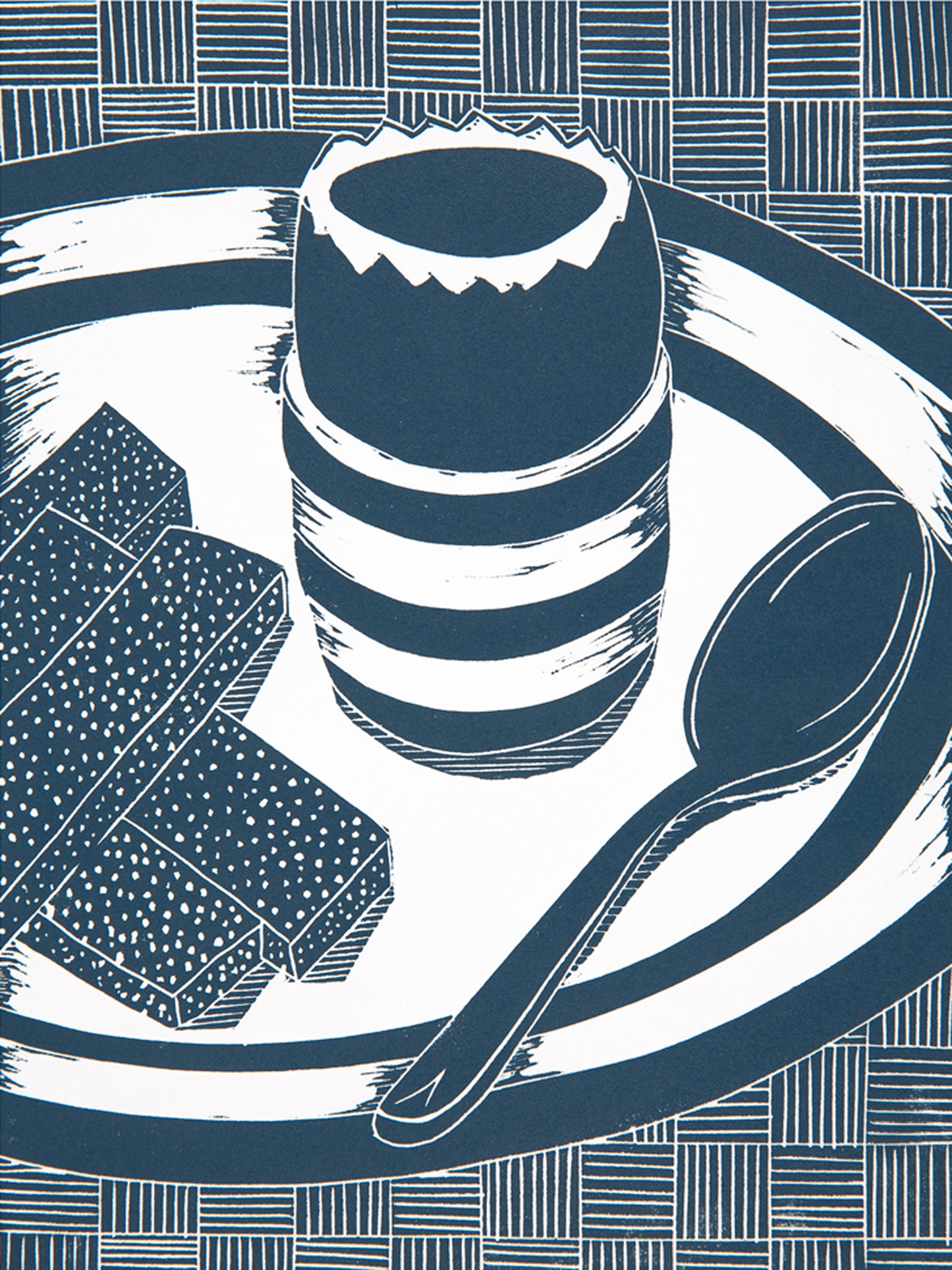 Boiled Egg and Soldiers Lino Print